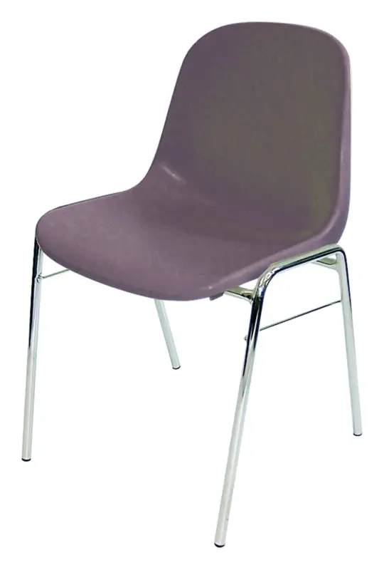 Bestpreis Nowy Styl Schalenstuhl Beta chrom / anthrazit(Verpackungseinheit: 4Stück)