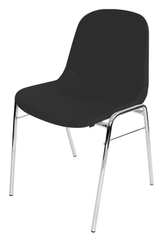 Nowy Styl Schalenstuhl Beta chrom / schwarz(Verpackungseinheit: 4Stück) Highlight