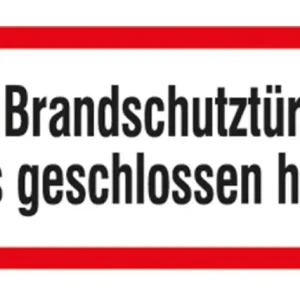 SafetyMarking Brandschutztür geschlossen halten PVC-Folie selbstklebend Top-Preis