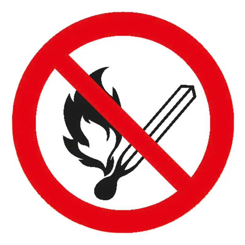 Top-Seller SafetyMarking Feuer, offenes Licht und R Aluminium geprägt