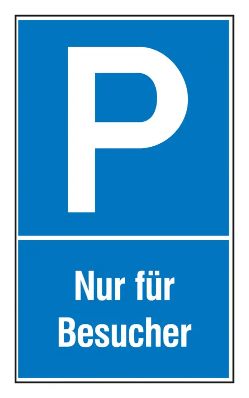 Saisonangebot SafetyMarking Parkplatzschild Nur für Besucher Kunststoff (Polystyrol)
