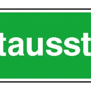 Nur Heute SafetyMarking Sicherheitsschild Folie Notausstieg 300 x 105 mm