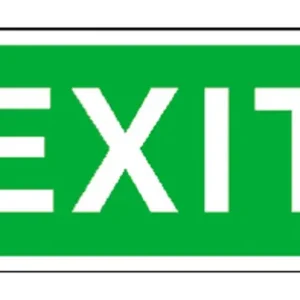 Begrenztes Angebot SafetyMarking Sicherheitsschild Folie Exit 300 x 105 mm