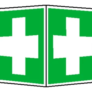 Super-Preis SafetyMarking Rettungsschild Alu Erste Hilfe Fahne 200 x 200 mm
