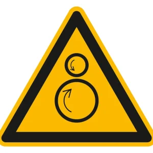 Top-Preis SafetyMarking Warnschild Alu geprägt Einzugsgefahr SL100mm