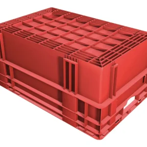 LA KA PE Drehstapelbehälter DTK 600 x 400 x 320 mm rot(Verpackungseinheit: 2Stück) Ausverkauf