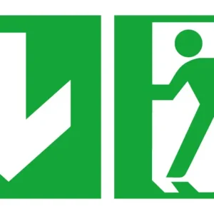 Super-Preis SafetyMarking Rettungszeichen 300 x 150 mm Folie Notausgang