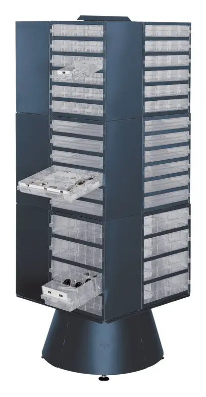 Raaco Drehständer leer 1600 mm hoch blau Super-Preis