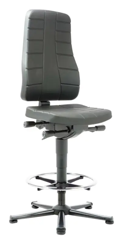 Bimos Arbeitsstuhl All-In-One 3 mit Stoff blau 9641-6802 Sonderangebot