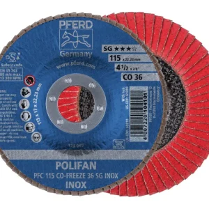 Top-Seller Pferd Fächerschleifscheibe Cofreeze 125 mm K 50 gewölbt