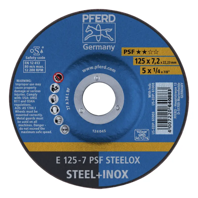 Jetzt Bestellen Pferd Schruppscheibe PSFSTEELOX 180 x 7 mm gekröpft