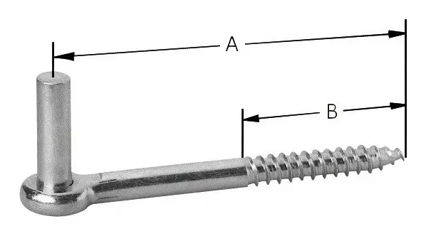 Sofort Bestellen Pollmann Einschraub-Haken D13 x 160 mm hell verzinkt