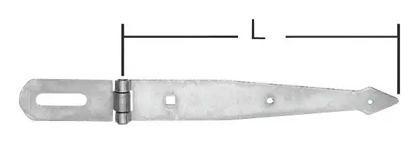 Begrenztes Angebot Pollmann Überfalle spitze Ausführu ng, 250 mm hell verzinkt