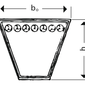 Zertifiziert Optibelt Keilriemen Profil 8 Innenlänge: 560 mm, Richt-/Wirklänge: 580 mm