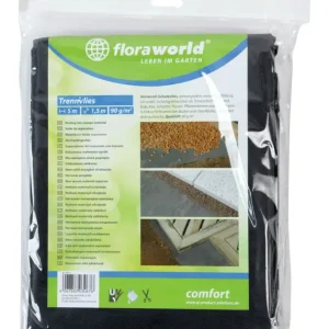 Schnäppchen Floraworld Unkrautvlies 1 x 5m 90g/qm dunkelgrau