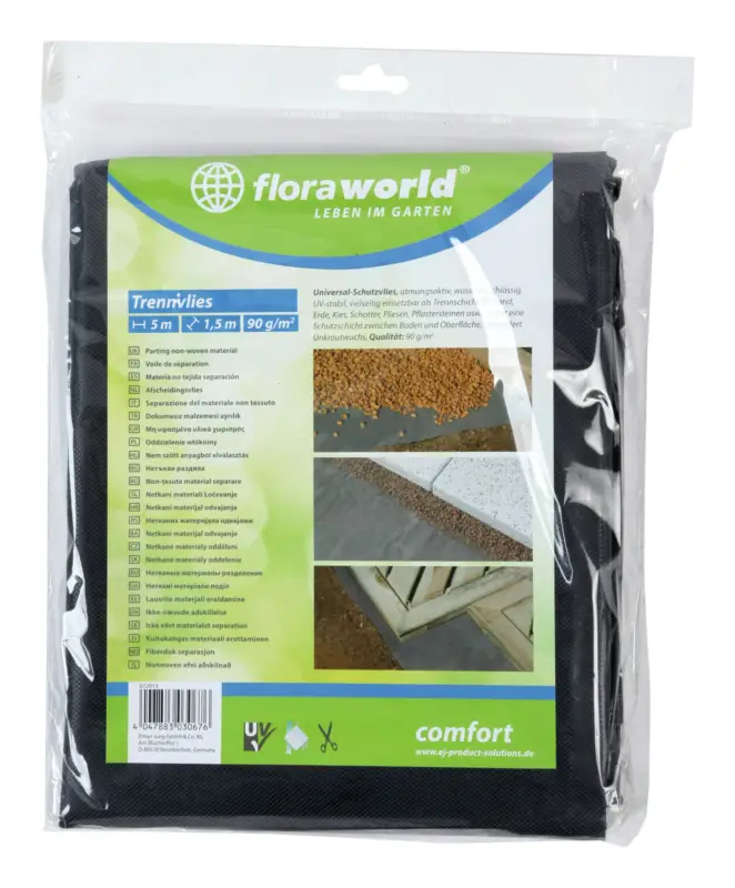 Schnäppchen Floraworld Unkrautvlies 1 x 5m 90g/qm dunkelgrau