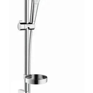 Wochenendangebot Hansgrohe Croma Select S Brauseset 110 Vario mit Brausestange 650 mm und Seifenschale - Weiß / Chrom