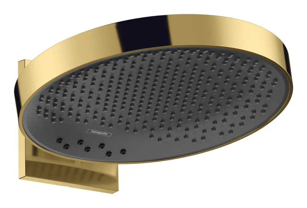 Hansgrohe Rainfinity Kopfbrause 360 3jet mit Wandanschluss - Polished Gold Optic Must-Have