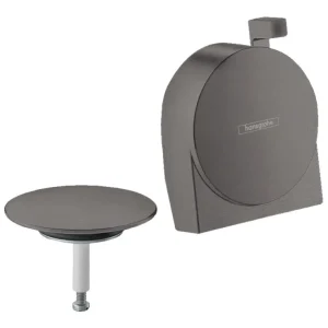 Hansgrohe Exafill S Fertigset Wanneneinlauf, Ablauf- und Überlaufgarnitur - Brushed Black Chrome Abverkauf