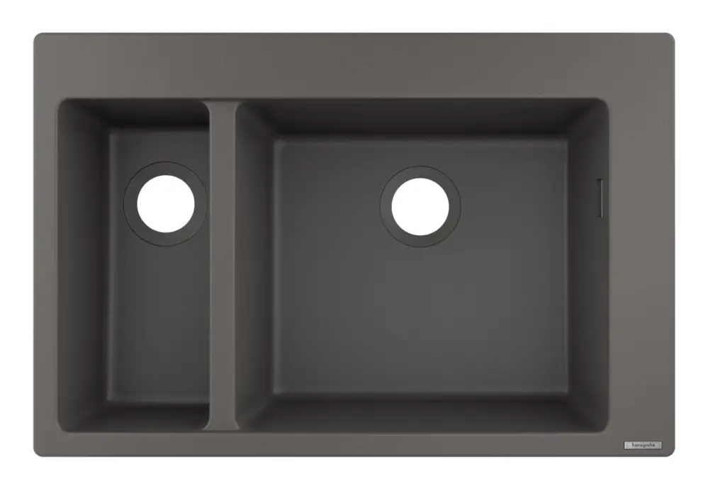 Aktuell Hansgrohe S51 Einbauspüle S510-F635 180/450 - Steingrau