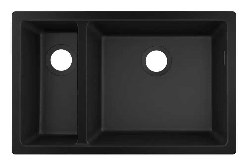 Hansgrohe S51 S510-U635 Unterbauspüle 180/450 - Graphitschwarz Direktkauf