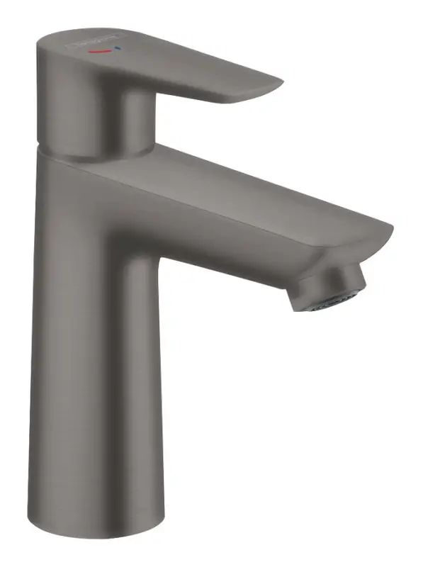 Hansgrohe Talis E Einhebel-Waschtischmischer 110 CoolStart mit Zugstangen-Ablaufgarnitur - Brushed Black Chrome Markenware