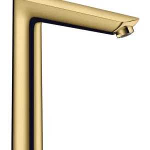 Abverkauf Hansgrohe Talis E Einhebel-Waschtischmischer 240 mit Zugstangen-Ablaufgarnitur - Polished Gold Optic