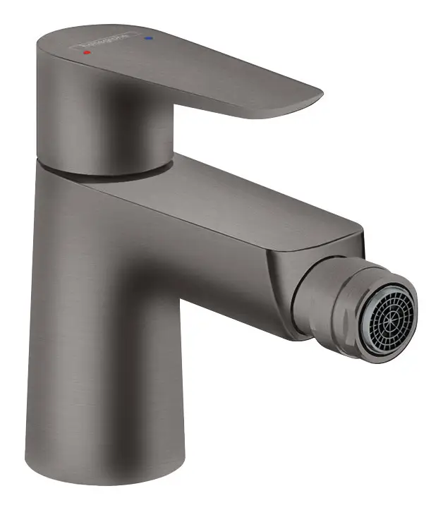Hansgrohe Talis E Einhebel-Bidetmischer mit Zugstangen-Ablaufgarnitur Ausladung 116 mm - Brushed Black Chrome Neu