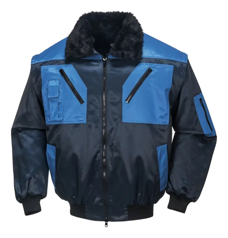 Fortis Pilotenjacke Achim marine/royal, Größe 3XL Geprüft