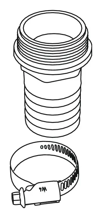 WILO Schlauchtülle Ø 90 mm/R 3 Versand Am Gleichen Tag