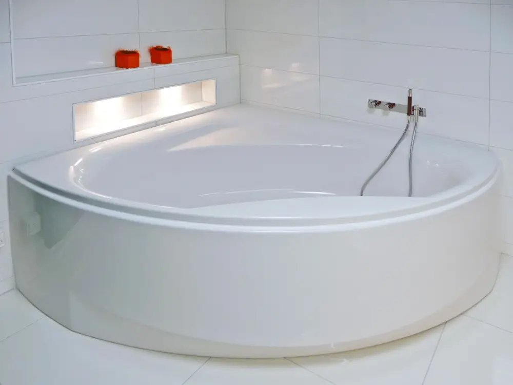Repabad Taurus Eckbadewanne 130 x 130 cm - Weiß Wochenendangebot
