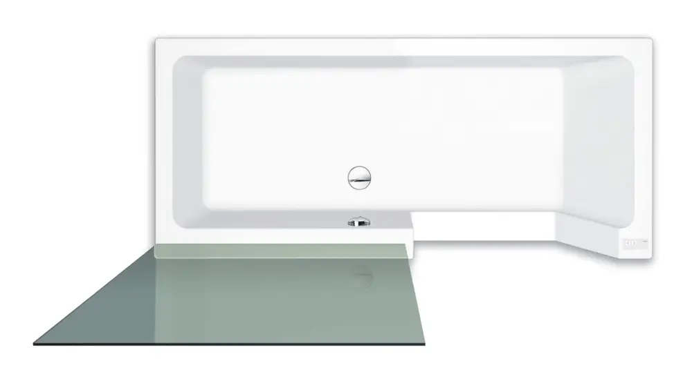Super-Preis Repabad Easy-in Rechteckbadewanne 170 x 80 cm Einstieg rechts Ecke links - Weiß