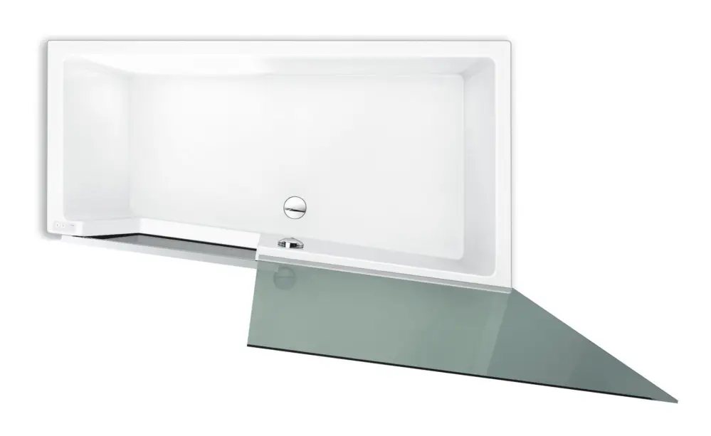 Geprüft Repabad Easy-in Raumsparbadewanne 180 x 105 cm Einstieg links Nische - Weiß