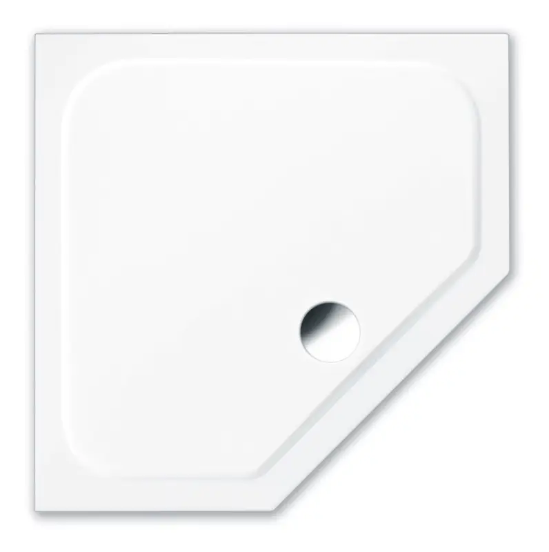 Bestseller Repabad Trento Fünfeckduschwanne 100 x 100 cm Frontmaß 500 x 710 x 500 mm mit repaGRIP - Weiß