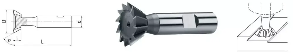 HSS Co5 Winkel-Stirnfräser DIN 1835B Ø 32,0 x 12,5 mm, 60° Finale Aktion