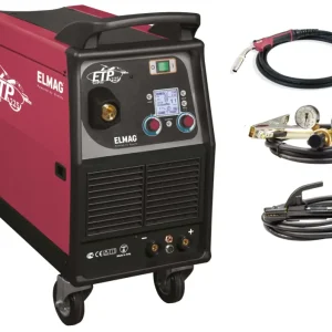 Aktuell Multifunktions-Schweißinverter, fahrbar GRUND-SET Mod. ETP 225 SynPuls - GRUND-SetMIG/MAG (+Puls), WIG (DC), MMA,bestehend aus:1 Stk. ETP 225 SynPulsinkl. Elektrodenhalter-Kabel 25mm²/4m, Stecker 16/25mm², Massekabel 25mm²/3m, Stecker 16/25mm², Druckregler mit 2 Manometer, 3,5m Kohle-PTFE-Seele, Je 2 Stk. Vorschubrollen für 0,6/0,8 mm & 1,0/1,2 f. Fe/CrNi/CuSi, TS & 0,8/1,0 Alu, HA, Schlauchpaket orig. BINZEL MB 25/3mHINWEIS: Netzanschluss einphasig/32 Ampere notwendig. Klären Sie vor Installation dieörtlichen Gegebenheiten mit Ihrem EVU!