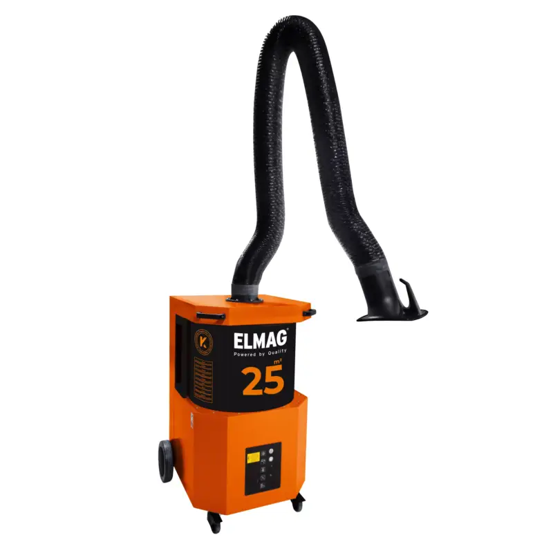 Absauganlage, fahrbar, SmartFil 3m Absaugarm Ø 150mm in Schlauchausführung, Absaugl. mit Arm max. 1.100 m³/h ~ 1,5 kW ~ 3x400 V(Type 64 650 101) Sonderangebot