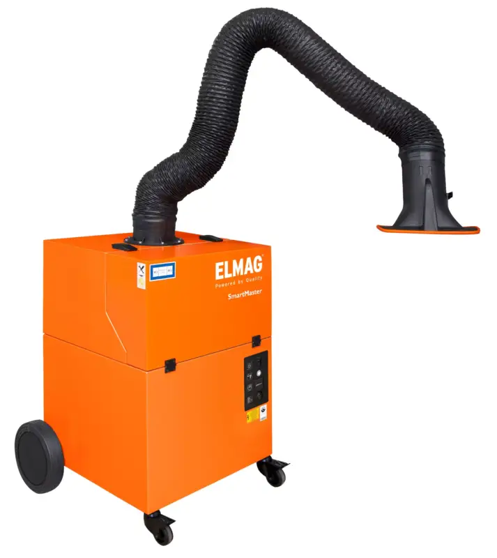 Highlight Absauganlage, fahrbar, Smart-Master / 2m Absaugarm Ø 150mm in Schlauchausführung, Absaugl. mit Arm max. 950 m³/h ~ 1,1 kW ~ 1x230 V(Type 64 300 - Krt. 64303)
