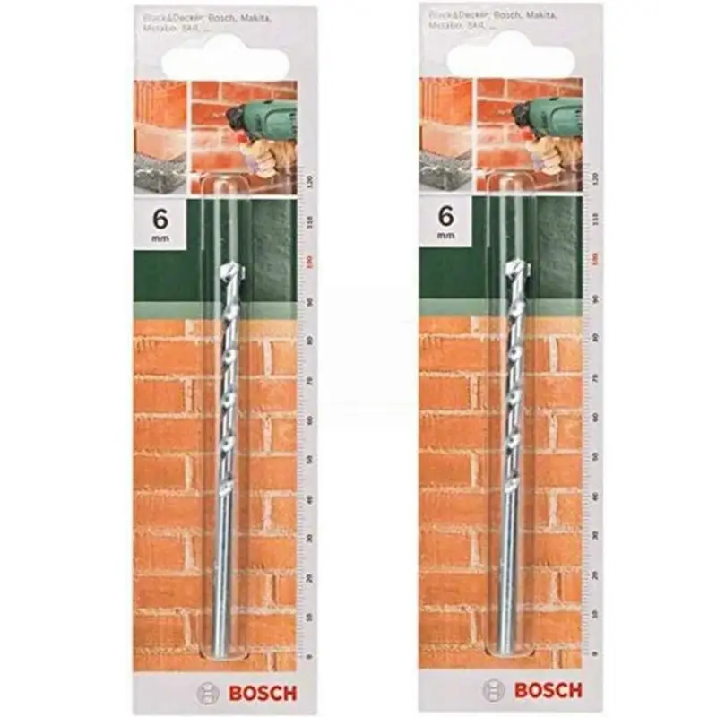 Beliebt 2 Stk. Bosch Steinbohrer (Ø 6 mm)