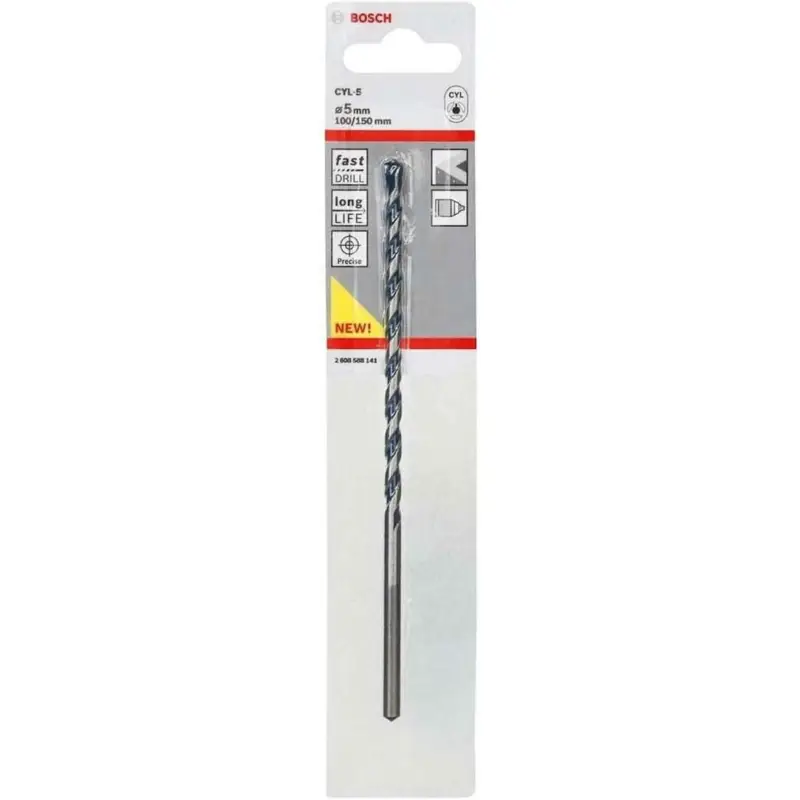 Bosch Professional 1x CYL-5 Betonbohrer für Beton, Ø 5 x 150 mm, Robust Line, Zubehör Schlagbohrmaschine) Neu Im Sortiment