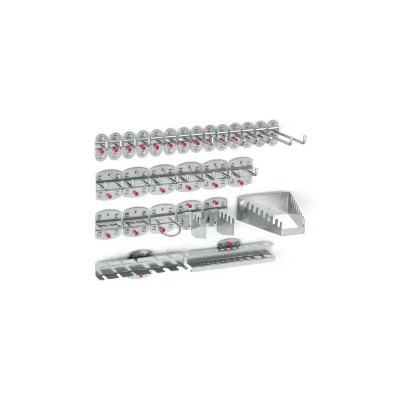 Neue Ware Rasterplan Werkzeughalter 28-tlg. 14 Haken/6 Doppelhaken/8 div. Halter