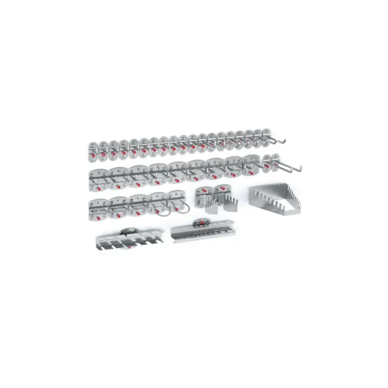 Letzte Chance Rasterplan Werkzeughalter 40-tlg. 21 Haken/9 Doppelhaken/10 div. Halter