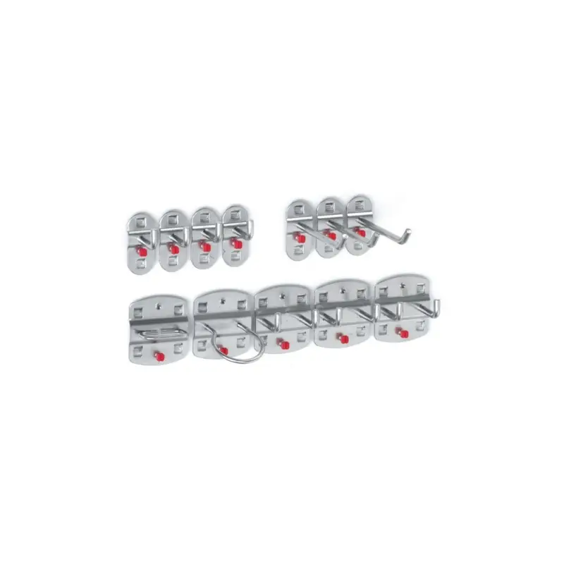 Aktuell Rasterplan Werkzeughalter BxHmm 9 div. Haken/3 Doppelhaken 12-tlg.