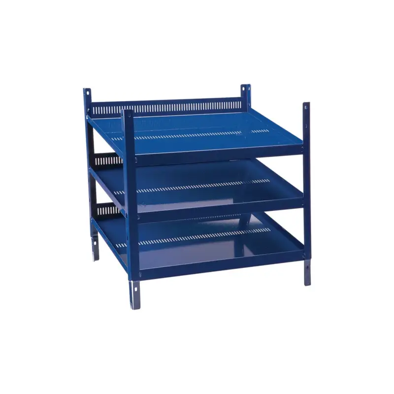 Regalelement LOGS 20 H520xB540xT390mm blau RAL 5022 m.Rasterstanzung 3 Fbd.LOGS Letzte Chance