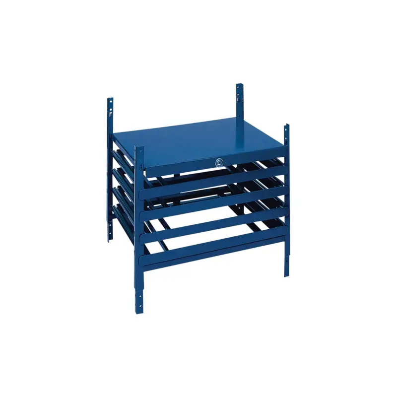 Zertifiziert Schubladenelement LOGS 220 H520xB540xT390mm 4 Schubl.abschl.f.Kästen blau