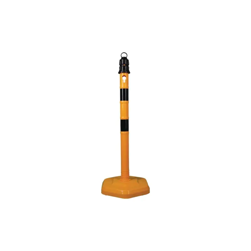 Sperrpfosten PP gelb/schwarz D.63mm z.Aufstellen m.Öse Mega-Angebot
