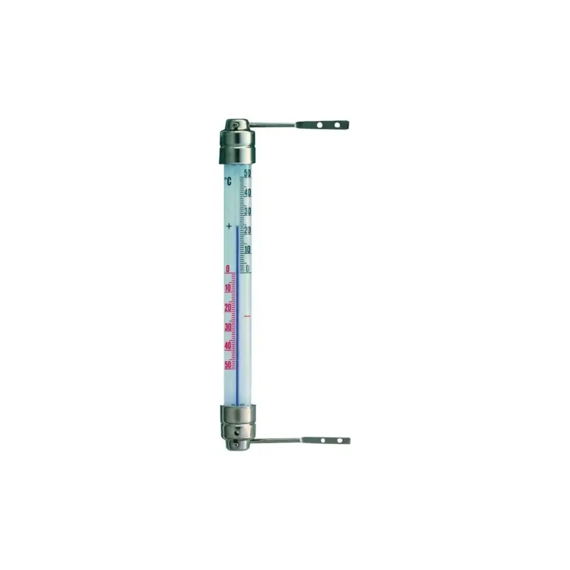 Tfa Fensterthermometer Messbereich -50 bis 50 °C H200xB23xT28mm Metall Geprüft