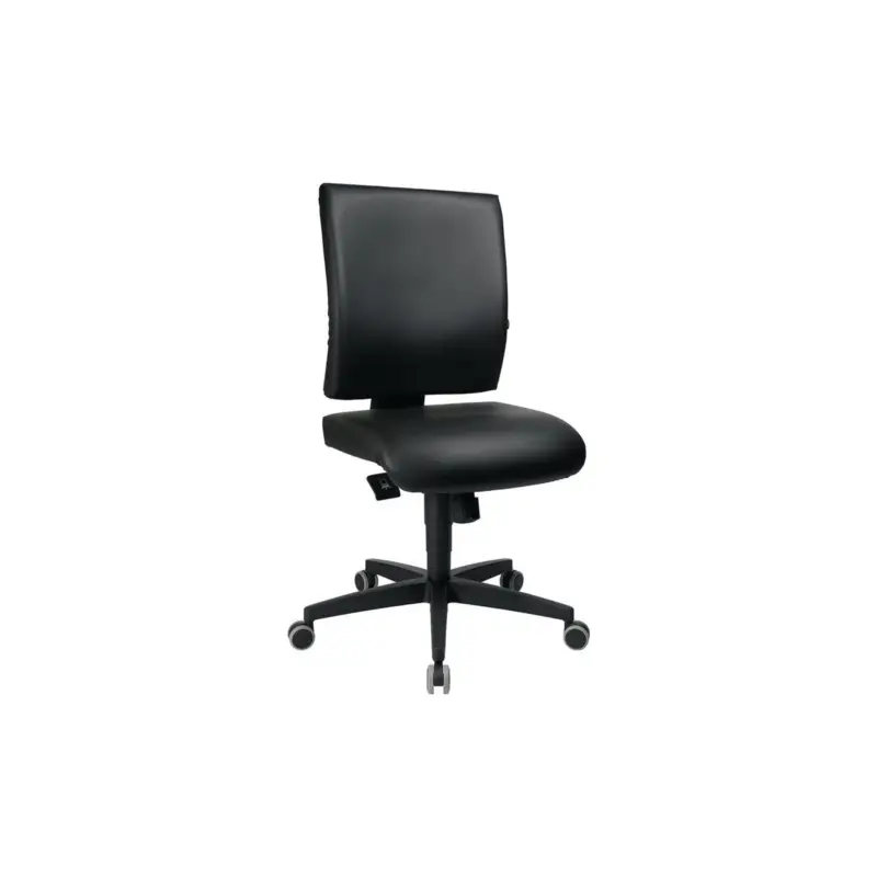 Günstig Topstar Arbeitsdrehstuhl Lightstar 10 Rollen Kunstlederbezug schwarz 410-530 mm 410-530 mm