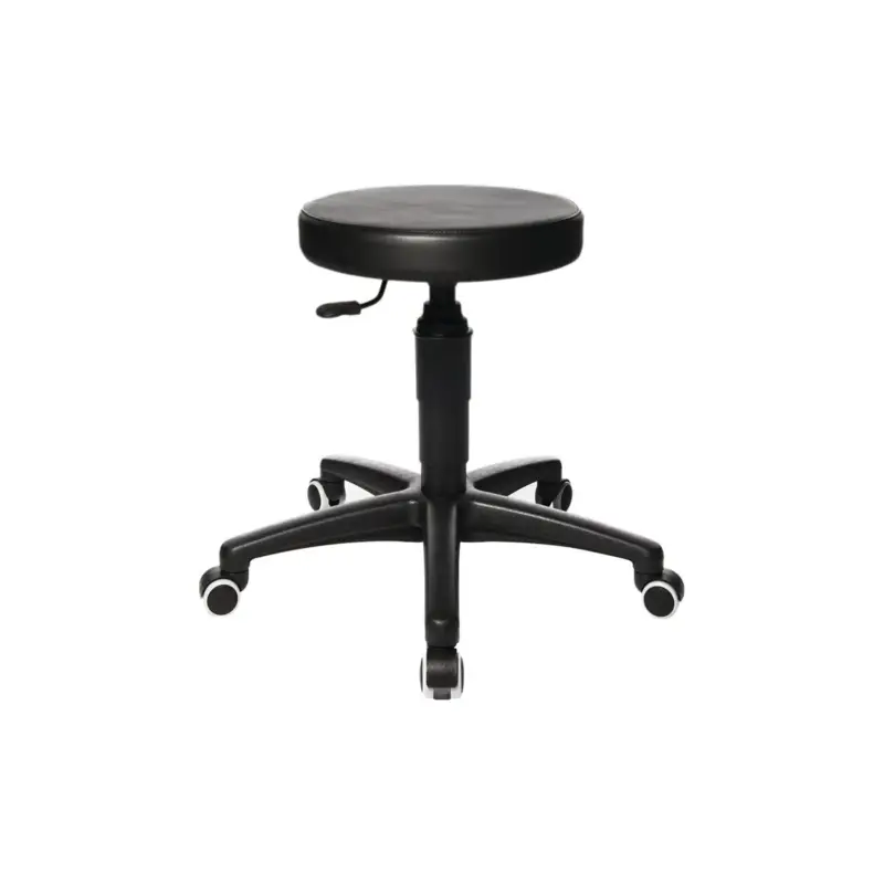 Topstar Drehhocker Tec 70 mit Rollen Kunstleder-Hochpolster schwarz Sitzhöhenverstellung 390-520 mm Versand Am Gleichen Tag