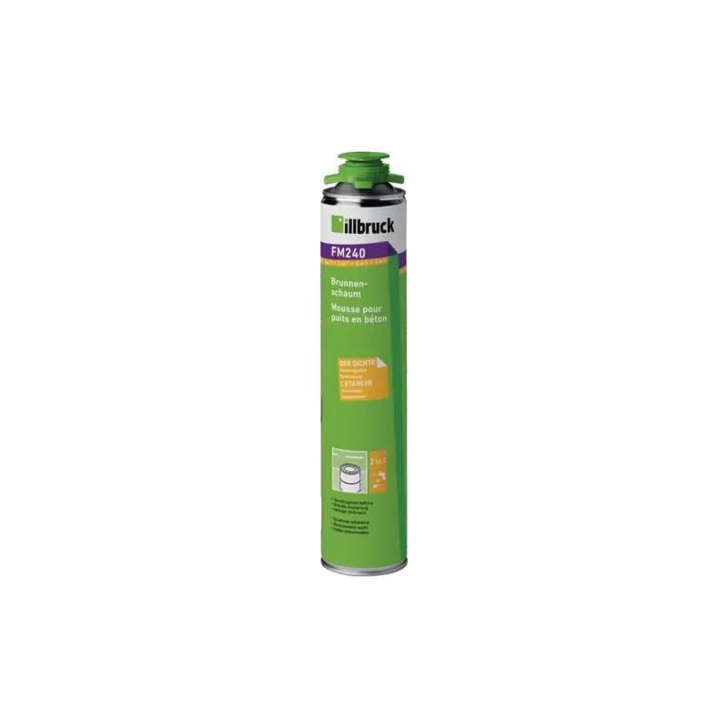 Illbruck 1K-Brunnenschaum FM240 750 ml B2 grün ohne Einweghandschuhe Dose Preis Gesenkt